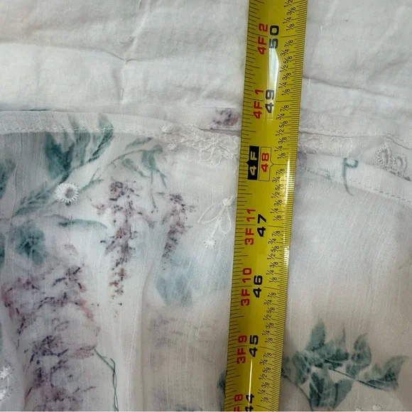 JessaKae White Floral Smocked Eyelet Midi Dress - Picture 13 of 13